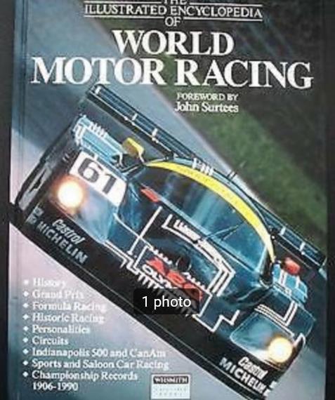 “The Illustrated Encyclopedia of World Motor Racing” Surtees, Livres, Autos | Livres, Enlèvement ou Envoi, Général, John Surtees