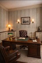 Papier peint tissage fibres naturelles XXE siècle rare, Maison & Meubles, Ameublement | Papier peint, Envoi, 50 à 75 m², Vert