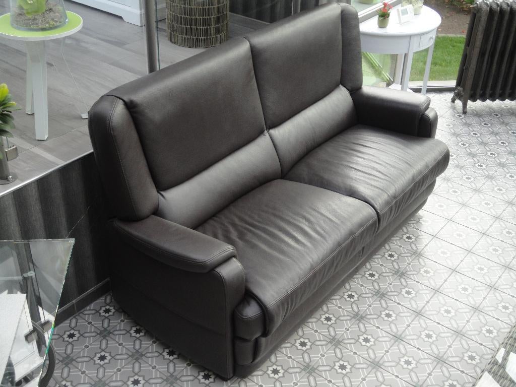 2,5 zit lederen zetel " NIEUW "  overlijden, sterfgeval., Bois, Klassiek, Enlèvement, Neuf