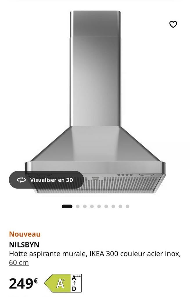 Hotte aspirante murale, Electroménager, Hottes, Enlèvement