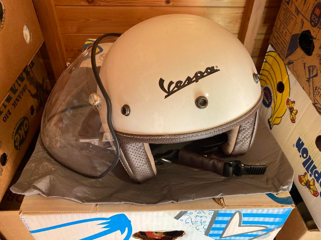 Vespa helm, made in Italy, Ophalen, Jethelm