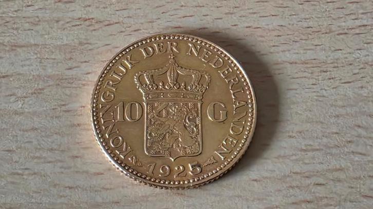 Gouden tientje, Timbres & Monnaies, Monnaies | Pays-Bas, Monnaie en vrac, 10 florins, Reine Wilhelmine, Or, Enlèvement ou Envoi