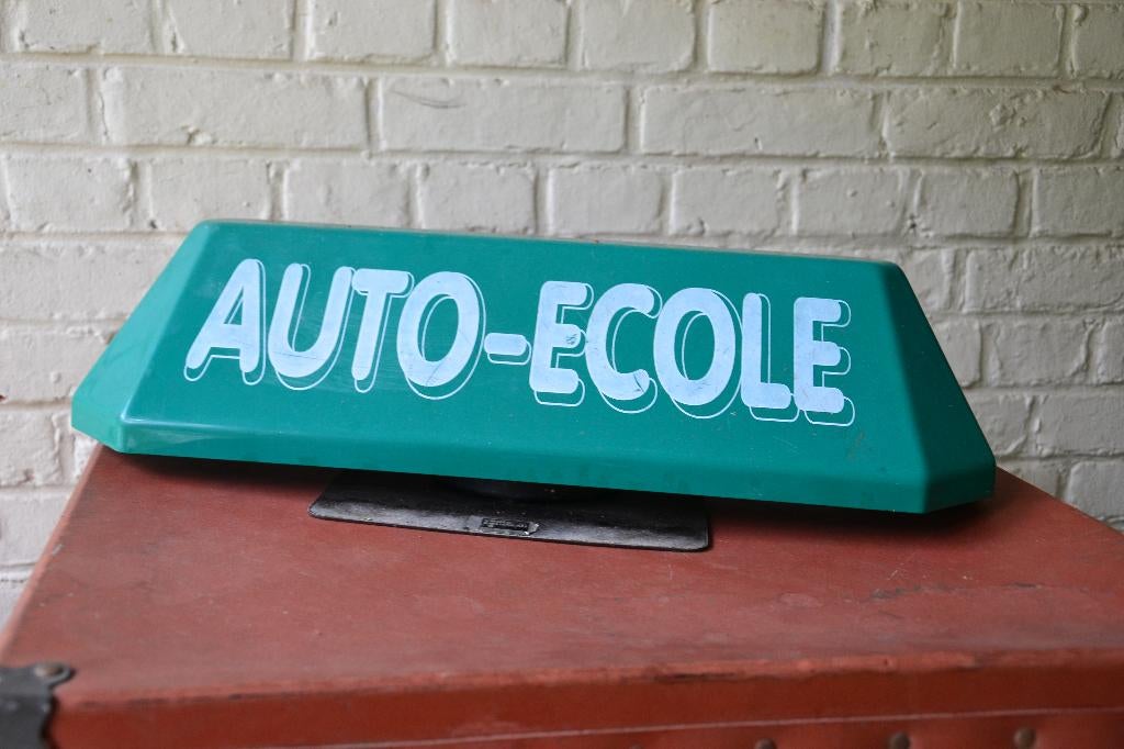 kunststof bord rijschool auto ecole, Ophalen