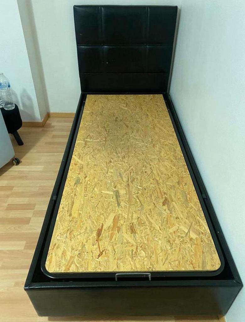 Boxspring 1 personne, Maison & Meubles, Enlèvement, Comme neuf