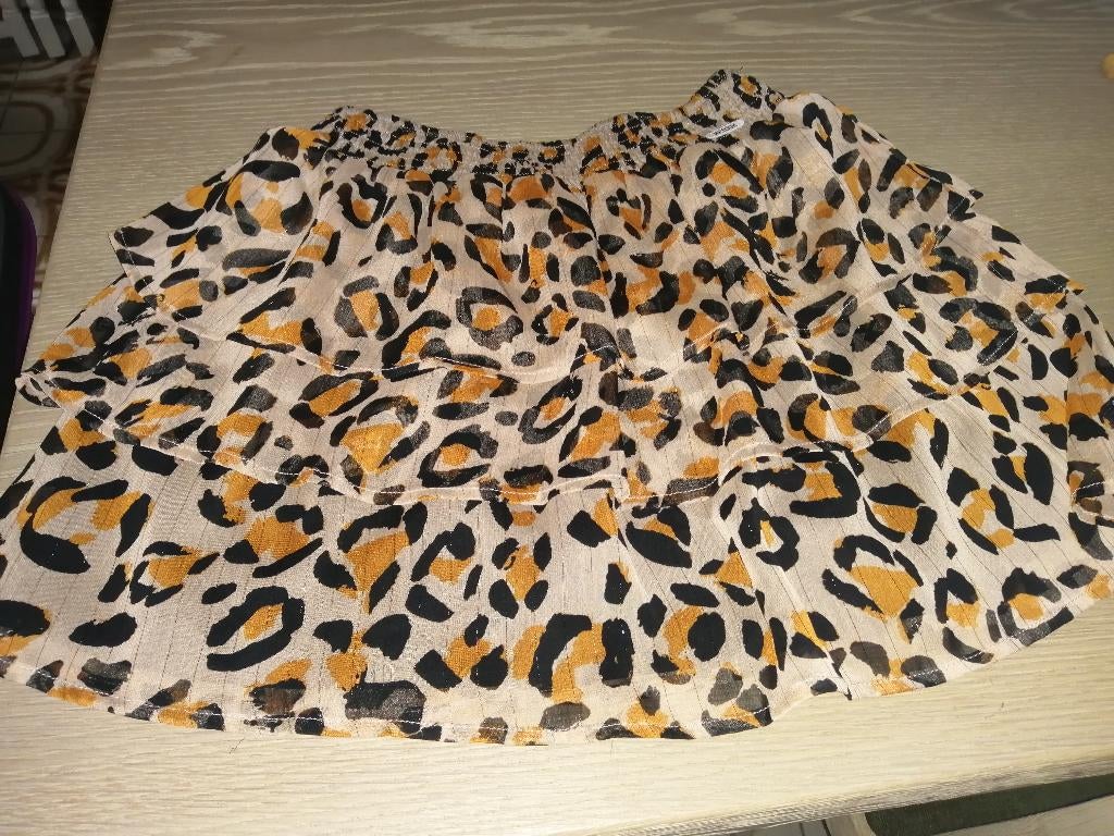 RETOUR " rokje met tijgerprint maat 158 - 164, Enfants & Bébés, Vêtements enfant | Taille 158, RETOUR, Robe ou Jupe, Enlèvement ou Envoi