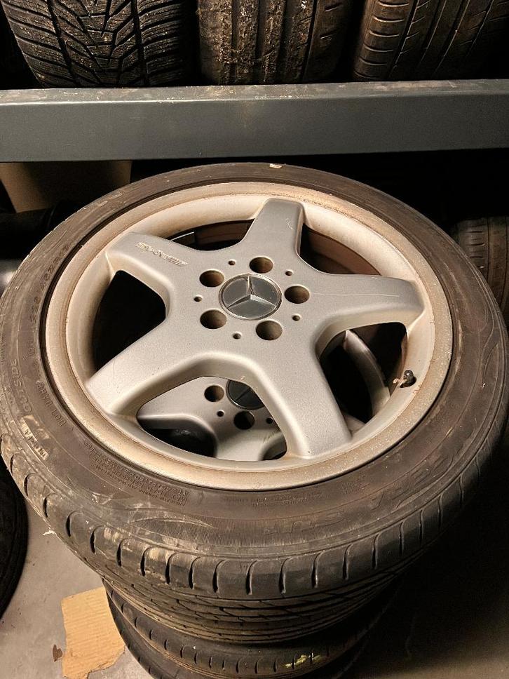 Mercedes AMG Velgen 17" W203 styling 3, Auto-onderdelen, Banden en Velgen, Velg(en), Zomerbanden, 17 inch, 225 mm, Personenwagen