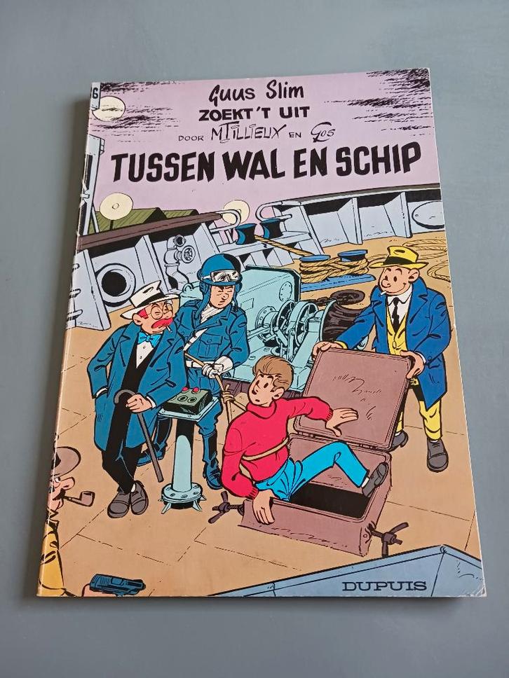 Guus Slim 16, Tussen Wal en Schip, 1ste druk, goede staat, Livres, BD, Utilisé, Une BD, Enlèvement ou Envoi