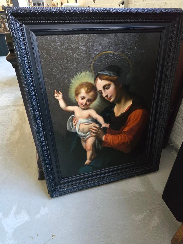 Grand tableau ancien, Enlèvement