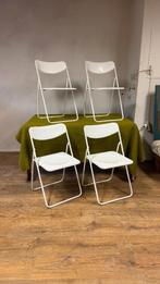 vintage Ikea klapstoelen Ted van Niels Gammelgaard, Métal, Vintage 90's, Enlèvement, Cinq, Six Chaises ou plus