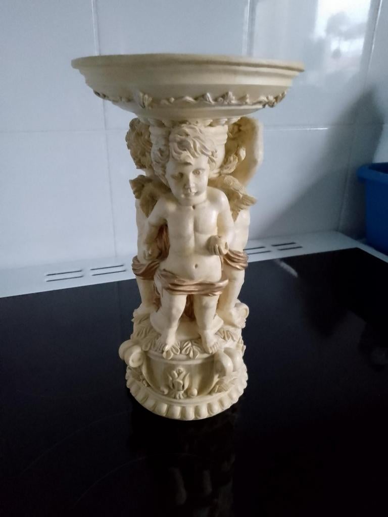 Beeld met kaarshouder, Huis en Inrichting, Woonaccessoires | Zuilen en Pilaren, Ophalen of Verzenden