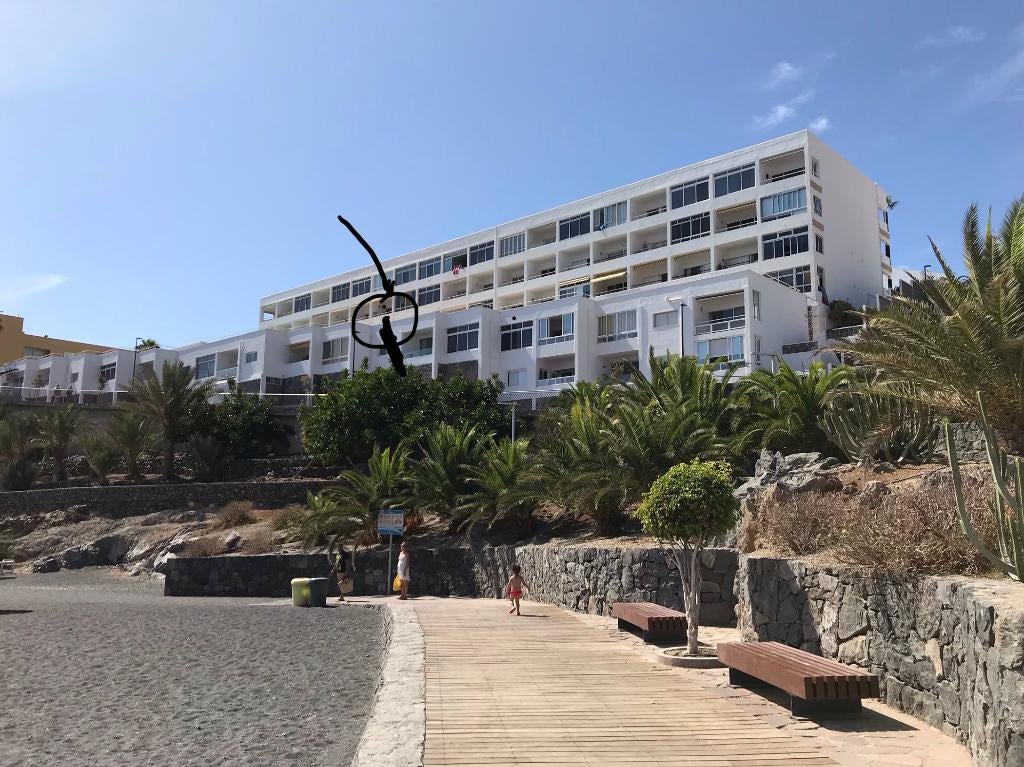 Zuid Tenerife, 1slk ap aan zee! 650€/7n max 4p!, Dorp, Wasmachine, Appartement, 1 slaapkamer