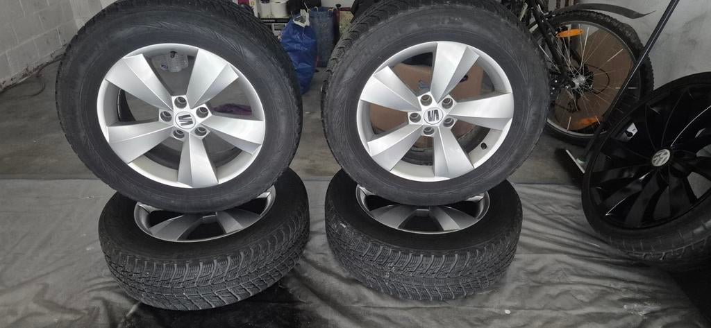 5x112 velgen met banden, Ophalen, 17 inch, Band(en)