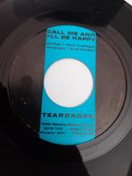 TEARDOPS . CALL ME AND I'LL BE HAPPY. POPCORN 1965 USA 45T, Ophalen of Verzenden