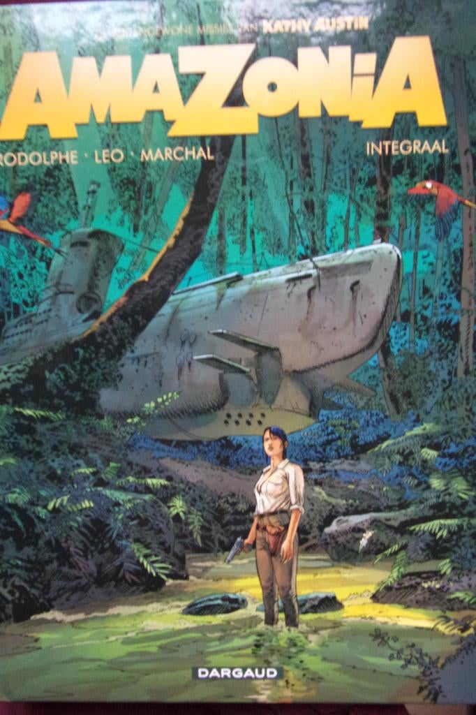 amazonia integraal ,dik boek met 5 strips compleet verhaal, Ophalen of Verzenden