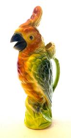 Saint Clément Majolica papegaai perroquet kan barbotine, Enlèvement ou Envoi