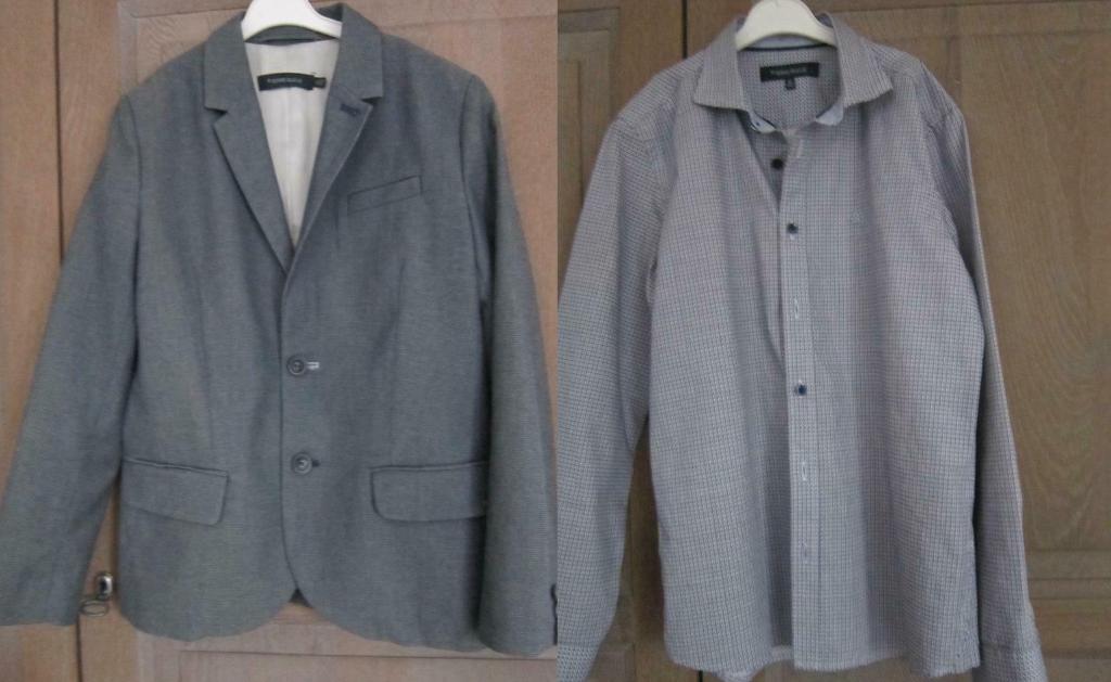 jongensblazer + hemd TERRE BLEUE m 152, Trui of Vest, Ophalen of Verzenden, Zo goed als nieuw, Jongen