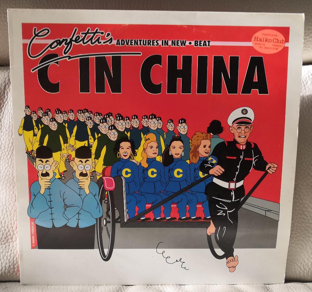 Confettis — C In China/Vinyl, 12" New Beat, Belgique, 1989, CD & DVD, Vinyles | Dance & House, 12 pouces, 1980 - 1989, Comme neuf