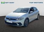 Volkswagen Polo AUTOMAAT*95PK*CARPLAY*GPS*CAMERA*SENSOREN, Auto's, Volkswagen, Automaat, Navigatiesysteem, Zilver of Grijs, Stadsauto