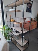 Metalen wandrek met houten planken, Huis en Inrichting, Kasten | Stellingkasten, Ophalen