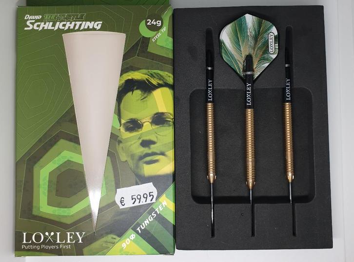 Darts pijlen Loxley David Schlichting The Turtle 24 gram, Sports & Fitness, Fléchettes, Utilisé, Fléchettes, Enlèvement ou Envoi
