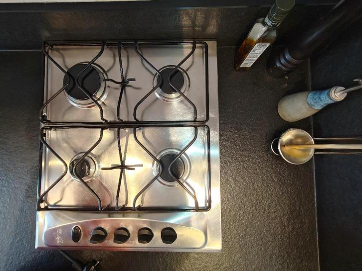 Cuisinière à gaz Whirlpool à 4 brûleurs, Maison & Meubles, Cuisine | Éléments de cuisine, Utilisé, 50 à 100 cm, 50 à 75 cm, Enlèvement