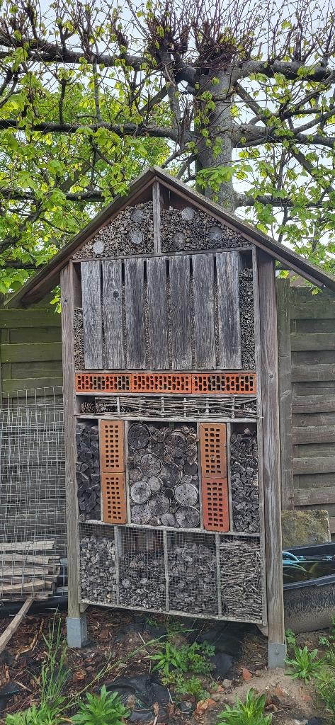 Bijenhotel, Ophalen, Gebruikt