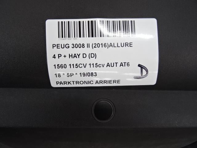 CAPTEUR AIDE AU STATIONNEMENT 3008 II (M4 / MC / MJ / MR), Utilisé, Peugeot