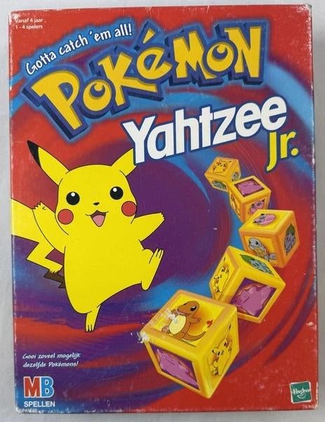 MB Pokemon Pokémon Yahtzee Junior Pikachu Nintendo Vintage, Hobby & Loisirs créatifs, Envoi, Comme neuf, Hasbro