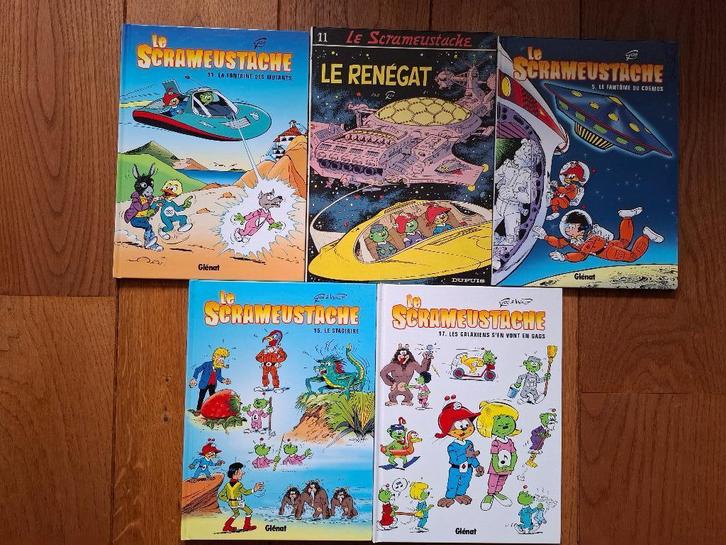 Les 5 albums de Le Scrêstache - Go, Livres, BD, Comme neuf, Plusieurs BD, Enlèvement ou Envoi