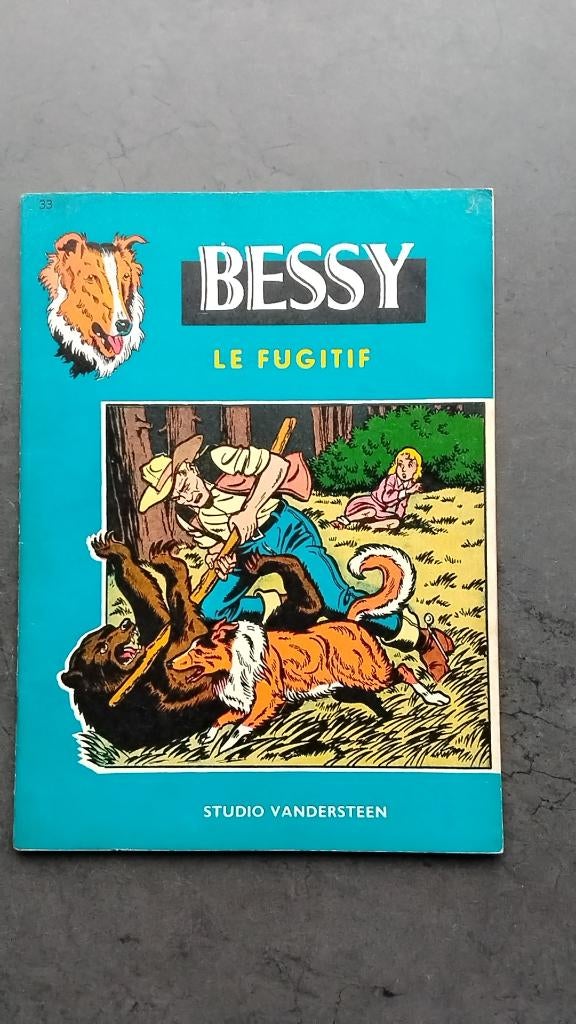 Bessy Le fugitif uit 1961. Franstalig, Gelezen, Wirel, Eén stripboek, Ophalen of Verzenden