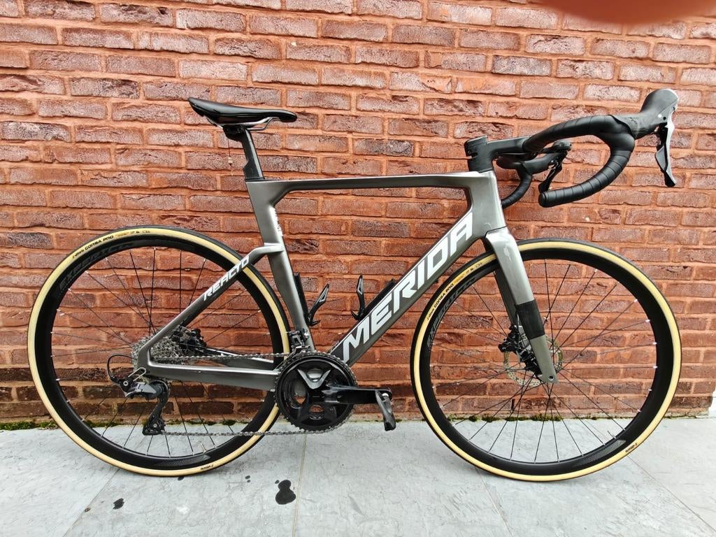 Racefiets Merida Reacto 4000 - kadermaat 54, 53 tot 57 cm, Ophalen, Carbon