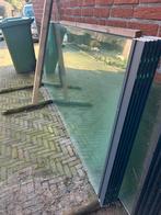 Glazen schuifdeuren, Ophalen, Zo goed als nieuw, Glasplaat