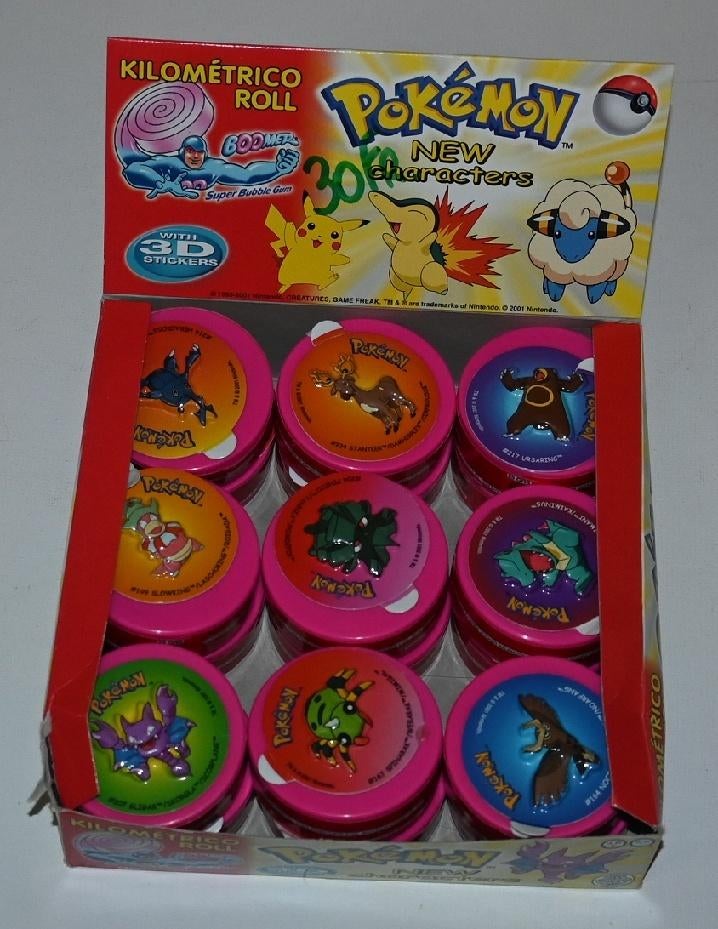 Pokemon / Kilometrico Roll 2001 / 18 verschillende, Hobby en Vrije tijd, Verzamelkaartspellen | Pokémon, Zo goed als nieuw, Overige typen