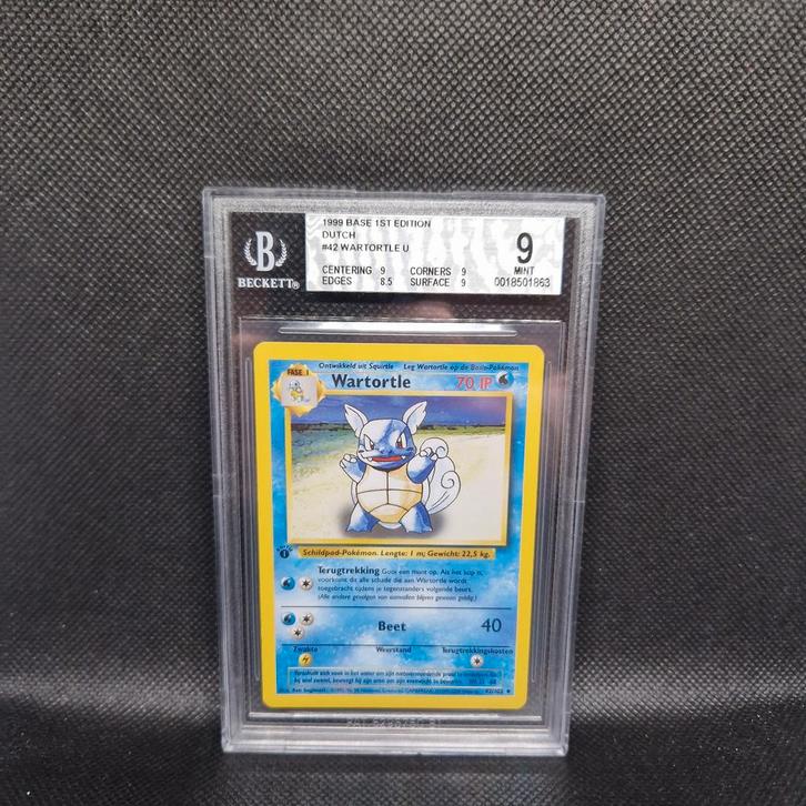 Wartortle NL Base 1ère édition BGS 9, Hobby & Loisirs créatifs, Jeux de cartes à collectionner | Pokémon, Enlèvement ou Envoi