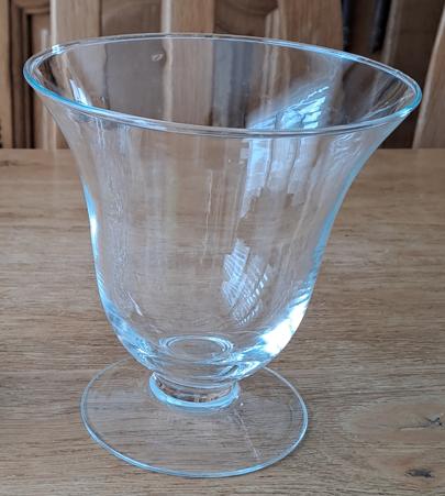 Vase en verre, Enlèvement ou Envoi, Comme neuf, Verre, Moins de 50 cm