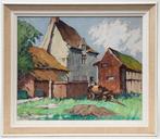 Pierre Oscar Ebbeni 1889- 1965 Spaanse boerderij Woluwe St., Antiek en Kunst, Ophalen