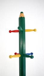 VINTAGE COATRACK "PENCIL"  kapstok Pierre Sala France 70's., Maison & Meubles, Enlèvement ou Envoi, Utilisé, Bois, Portemanteau enfant