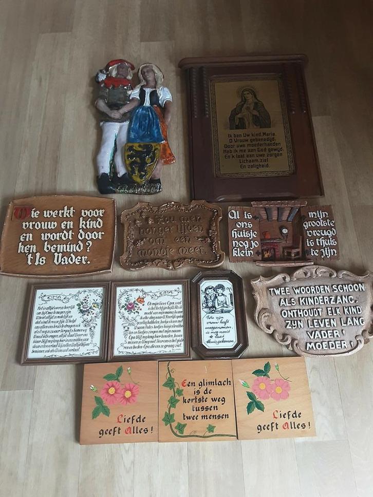 Spreuken ! NOSTALGIE JAREN 60 ?, Huis en Inrichting, Woonaccessoires | Tekstborden en Spreuken, Zo goed als nieuw, Ophalen