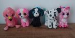 5 knuffels waarvan 4 met glinsteroogjes van Ty, Ophalen, Zo goed als nieuw