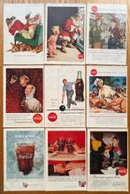 Coca Cola - pubs uit National Geographic uit de jaren 5O-60, Enlèvement ou Envoi, Gravure, Étranger, Utilisé