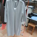 Kleedje nieuw grijs wit streepje v-hals Terre Bleue mt 44, Gris, Enlèvement ou Envoi, Terre Bleue, Longueur genou