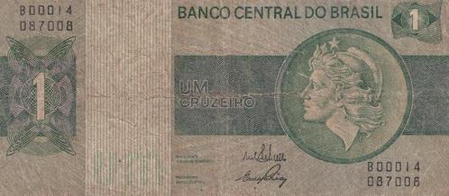 1 Cruzeiro Brasil 1972 « 2e édition ; 1ère famille ; 2e type, Timbres & Monnaies, Billets de banque | Amérique, Billets en vrac