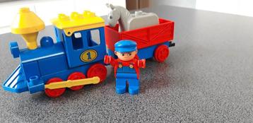 duplo trein + paard, Enlèvement ou Envoi, Utilisé, Duplo