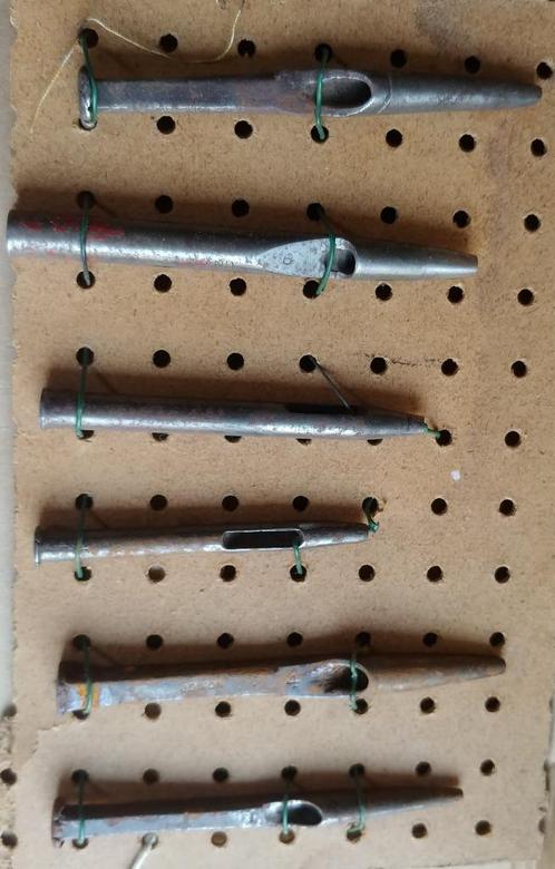 6 outils en cuir anciens Poinçons en cuir Dixon petits, Antiquités & Art, Antiquités | Outils & Instruments, Enlèvement ou Envoi