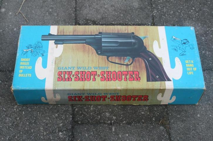 Zeldzaam Wild West Six Shot Shooter 1972 (mint in box) OHIO, Antiek en Kunst, Antiek | Speelgoed, Ophalen of Verzenden