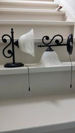2 st wand verlichting retro look, Ophalen, Zo goed als nieuw, Glas