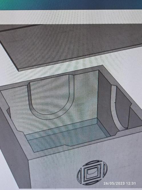 INSPECTIEKAMER, VERLENGSTUK EN DEKSEL VOOR BETON, Doe-het-zelf en Bouw, Buizen en Afvoer, Nieuw, Ophalen