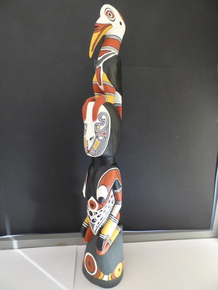 neushoornvogel, voorouder+vogel, anthropozoomorphisch beeld, Antiek en Kunst, Kunst | Beelden en Houtsnijwerken, Verzenden