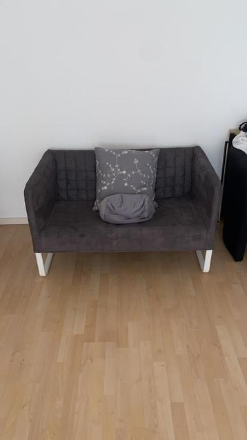 Fauteil IKEA 2 places KNOPPARP gris, Utilisé, Tissus