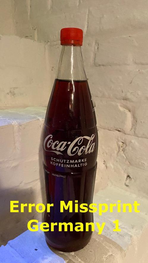 Oude Duitse Coca-Cola fles 1 liter uit jaren 60's, Verzamelen, Merken en Reclamevoorwerpen, Ophalen of Verzenden